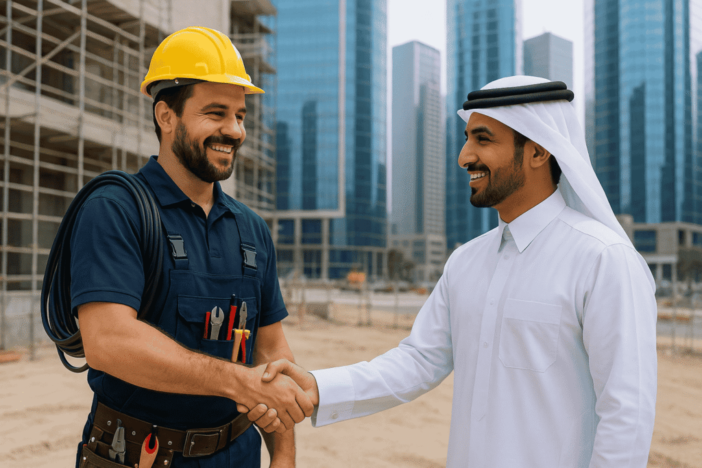 Electrician Meets Employer