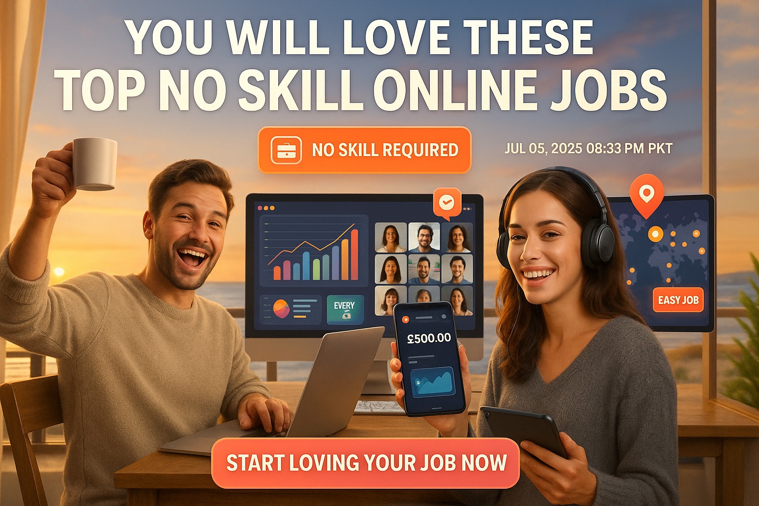 No Skill Online Jobs