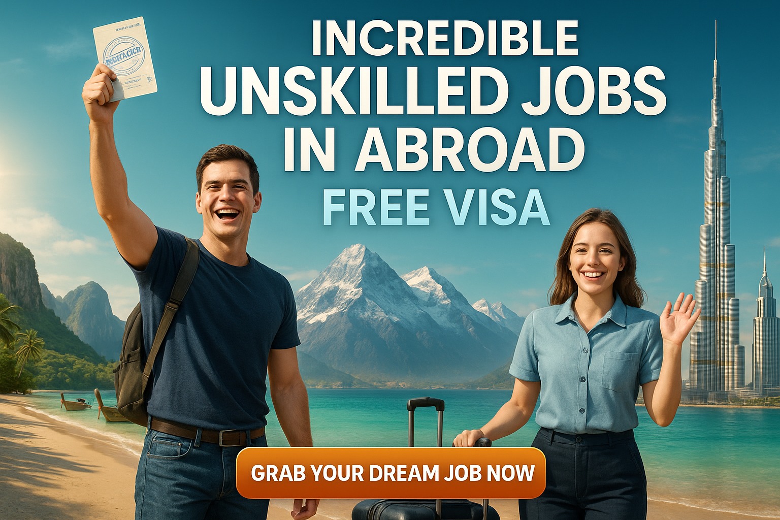 Unskilled Jobs In Abroad Free Visa