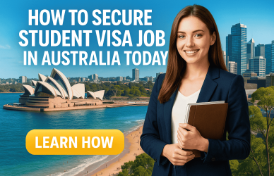 Student Visa Job in Australia